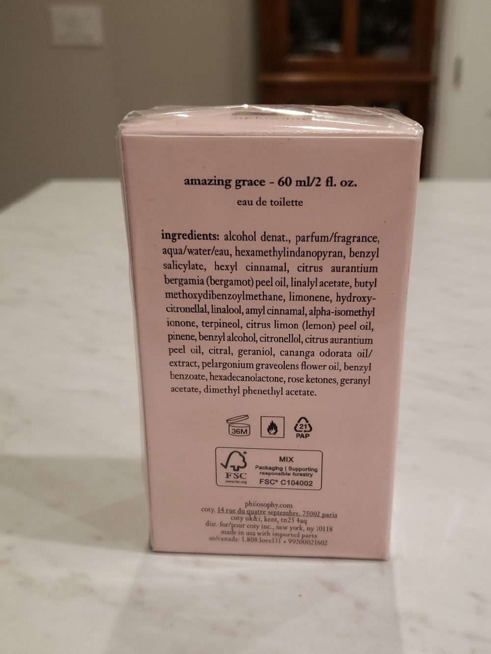 Philosophy New Amazing Grace - Light Pink & Red Accent Box 60ml/2 Fl. OZ - Picture 2 of 5